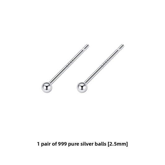 Sterling Silver Earrings for Women, Hypoallergenic Studs and Ear Sticks
