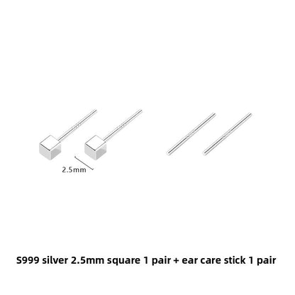 Sterling Silver Earrings for Women, Hypoallergenic Studs and Ear Sticks