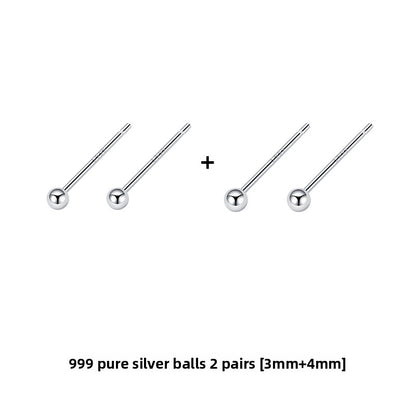 Sterling Silver Earrings for Women, Hypoallergenic Studs and Ear Sticks