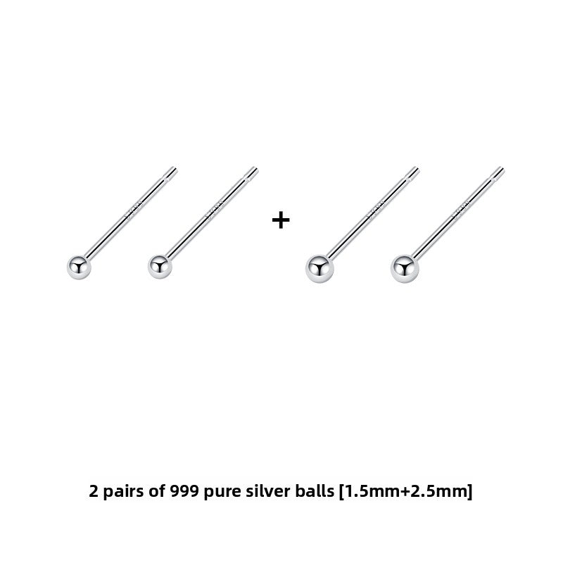 Sterling Silver Earrings for Women, Hypoallergenic Studs and Ear Sticks
