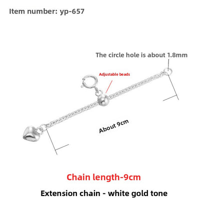 Sterling Silver Extension Chain for Jewelry
