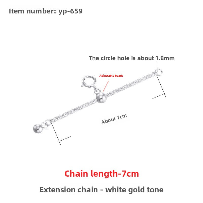 Sterling Silver Extension Chain for Jewelry
