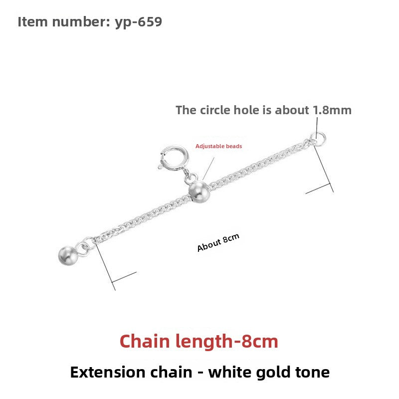 Sterling Silver Extension Chain for Jewelry