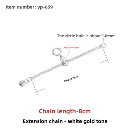Sterling Silver Extension Chain for Jewelry