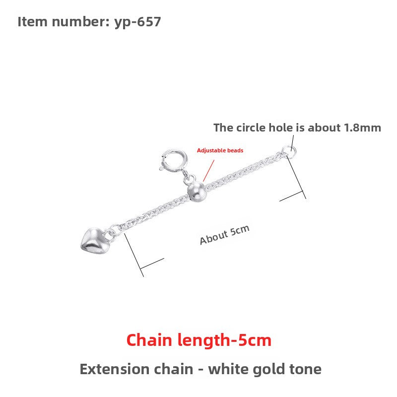 Sterling Silver Extension Chain for Jewelry