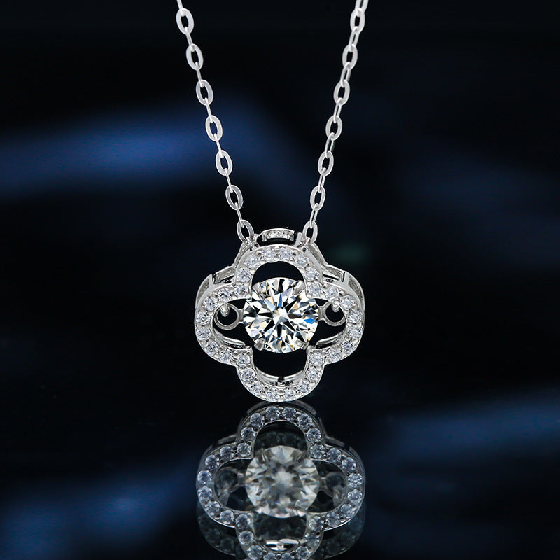 Sterling Silver Four-Leaf Clover Necklace