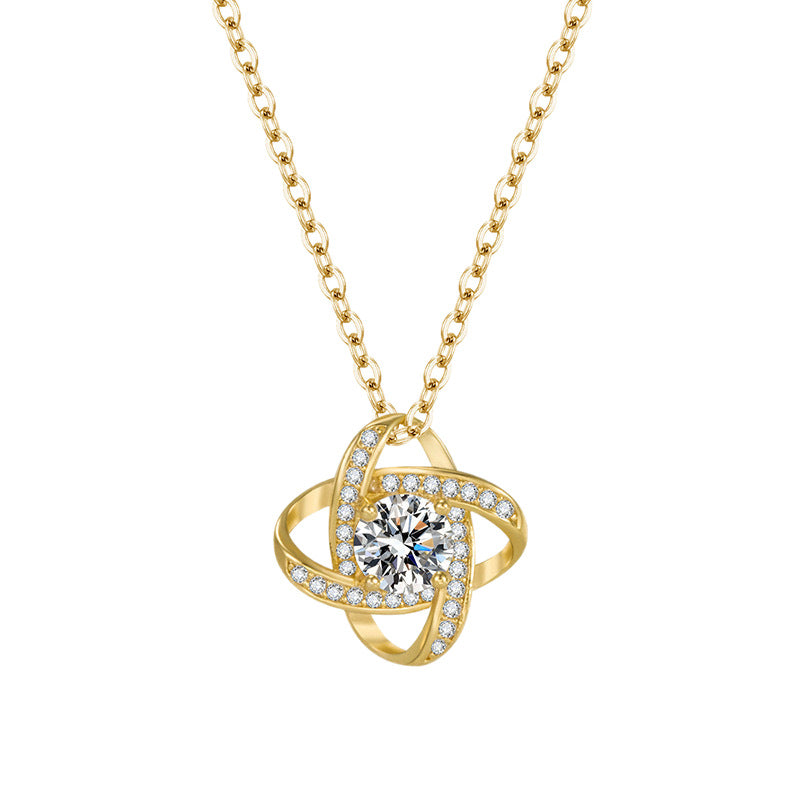 Sterling Silver Four-Leaf Clover Necklace