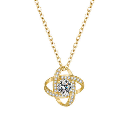 Sterling Silver Four-Leaf Clover Necklace