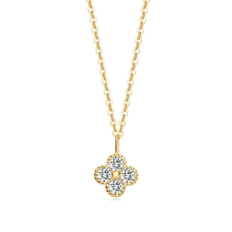 Sterling Silver Four-Leaf Clower Necklace