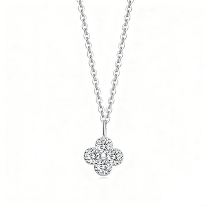 Sterling Silver Four-Leaf Clower Necklace
