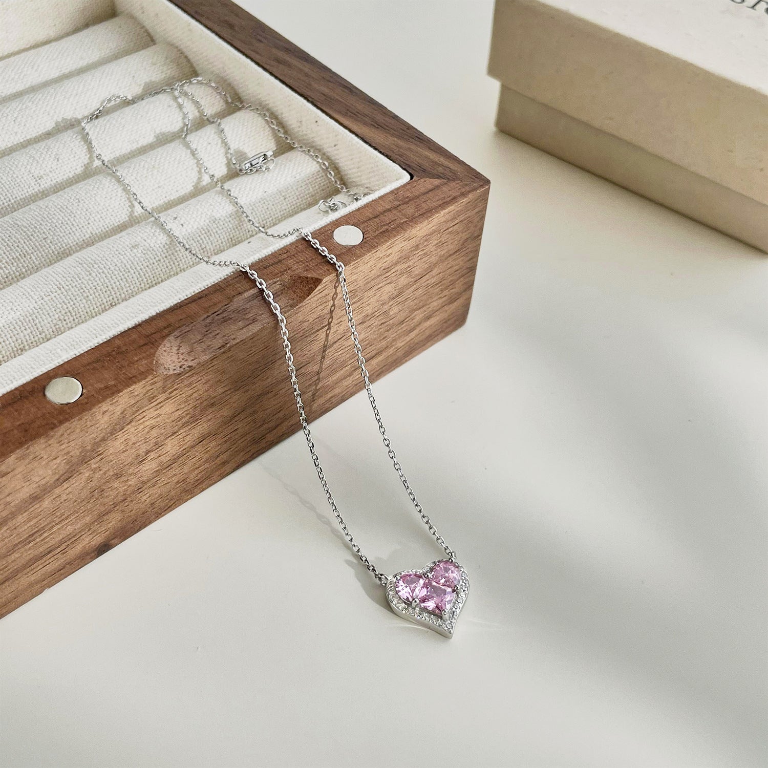 Sterling silver heart necklace