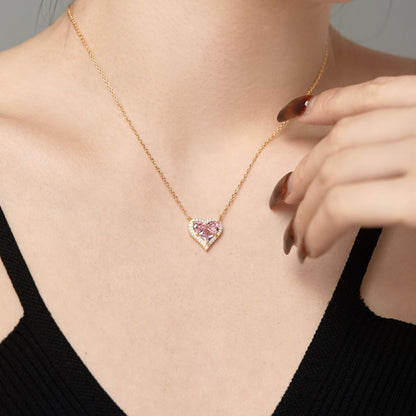Sterling silver heart necklace