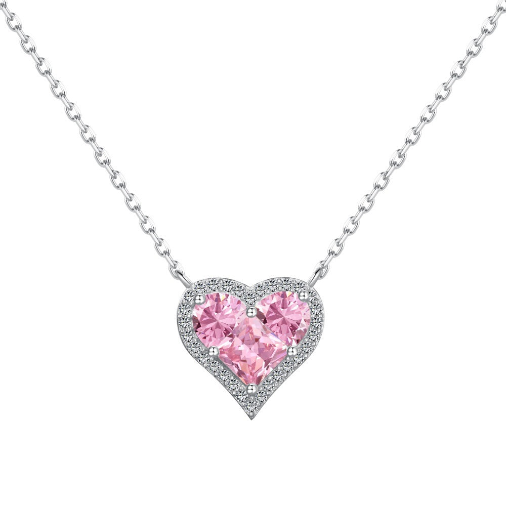 Sterling silver heart necklace