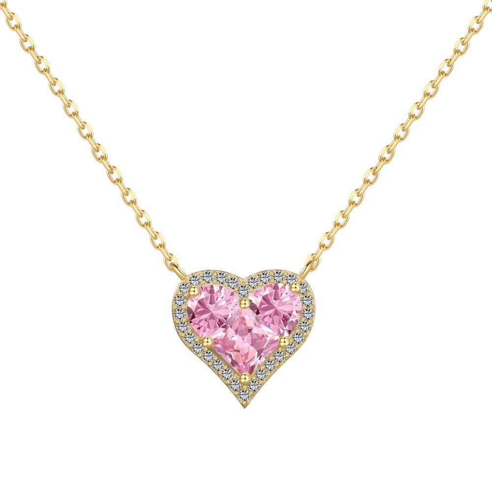 Sterling silver heart necklace