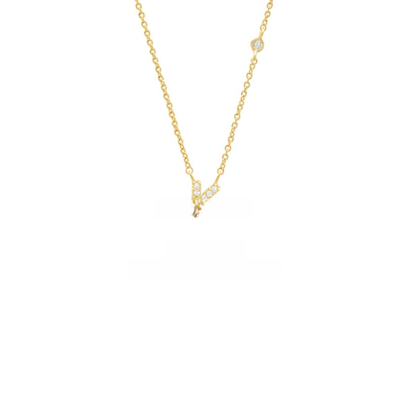 Sterling Silver Letter Pendant Necklace