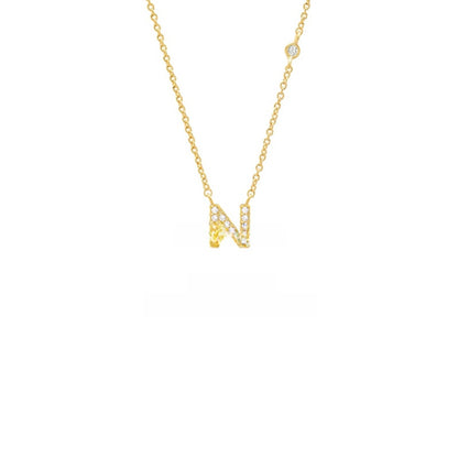 Sterling Silver Letter Pendant Necklace