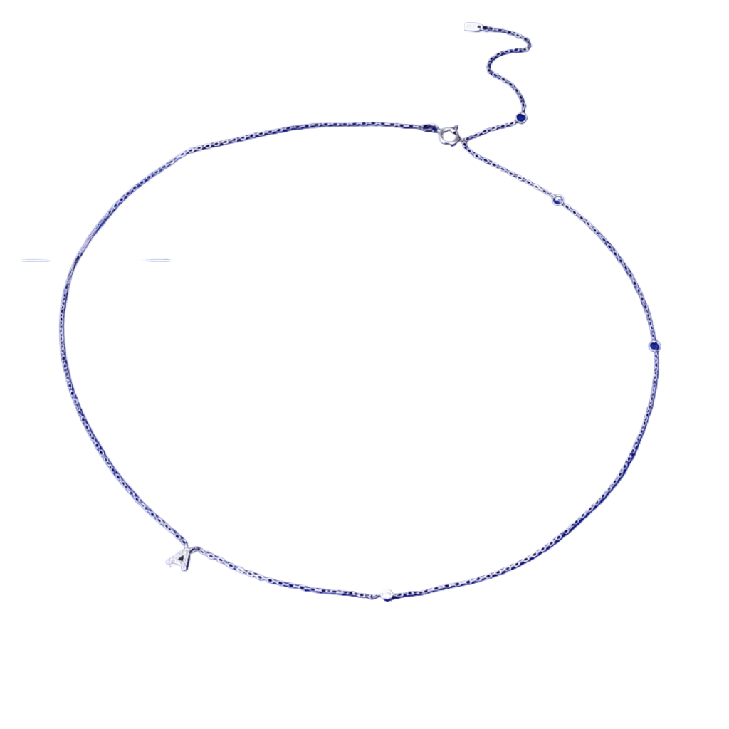 Sterling Silver Letter Pendant Necklace