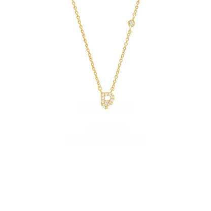 Sterling Silver Letter Pendant Necklace