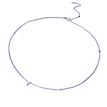 Sterling Silver Letter Pendant Necklace