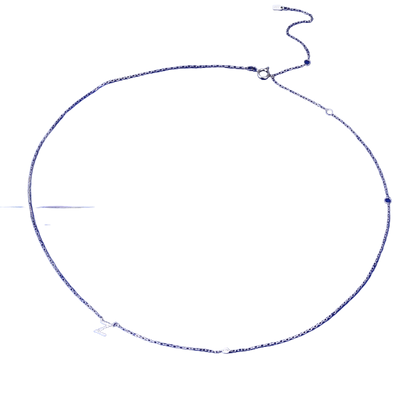 Sterling Silver Letter Pendant Necklace