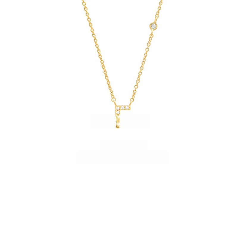 Sterling Silver Letter Pendant Necklace