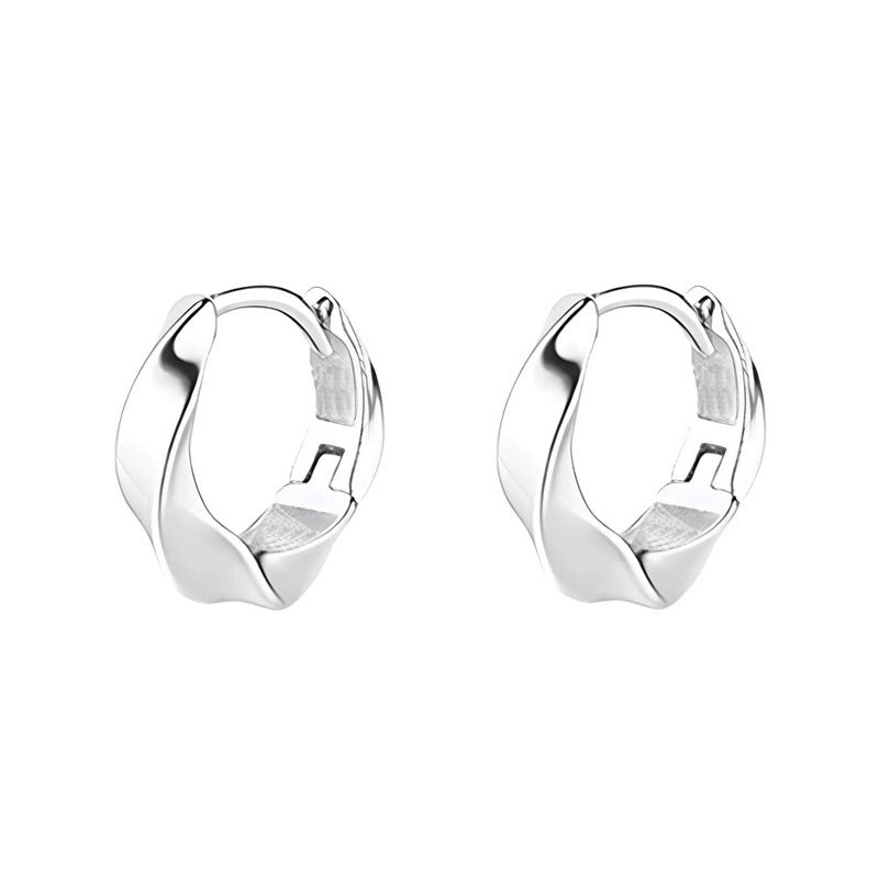 Sterling Silver Mobius Earrings