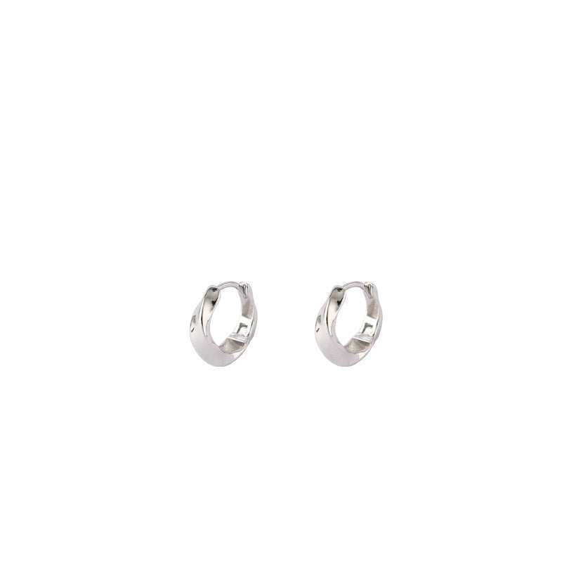 Sterling Silver Mobius Earrings