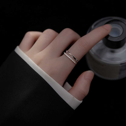 Sterling Silver Mobius Open Ring