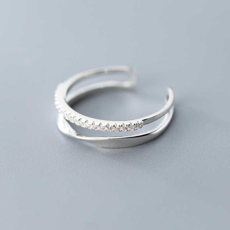 Sterling Silver Mobius Open Ring