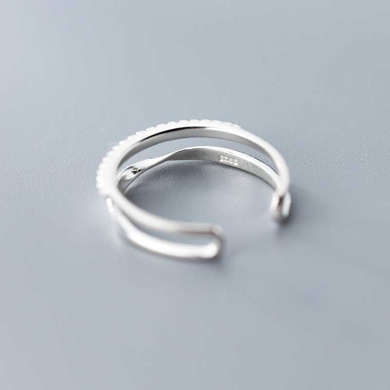 Sterling Silver Mobius Open Ring