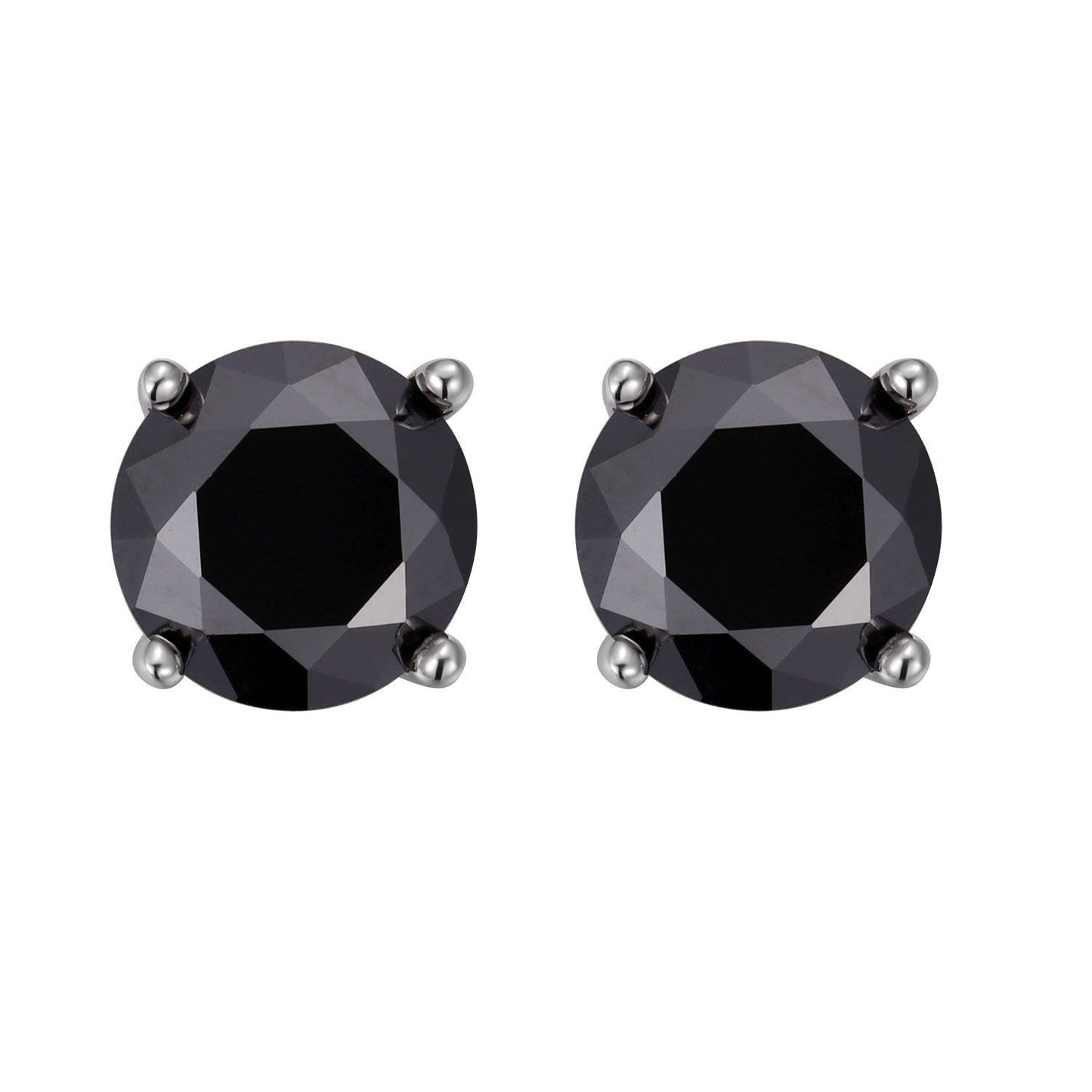 Sterling Silver Moissanite Stud Earrings