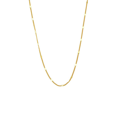Sterling Silver Necklace with Gold Finish