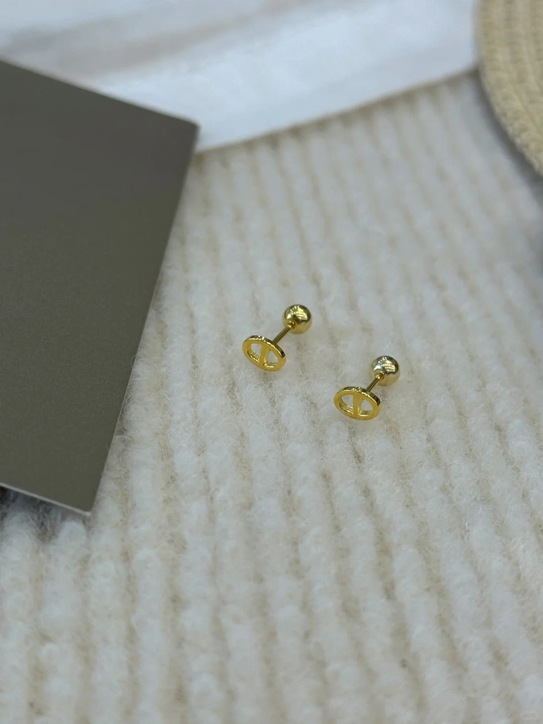 Sterling silver needle earrings