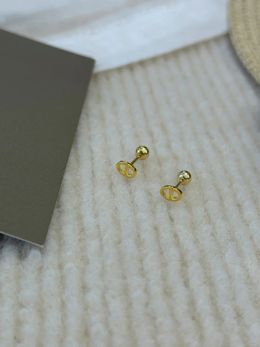 Sterling silver needle earrings