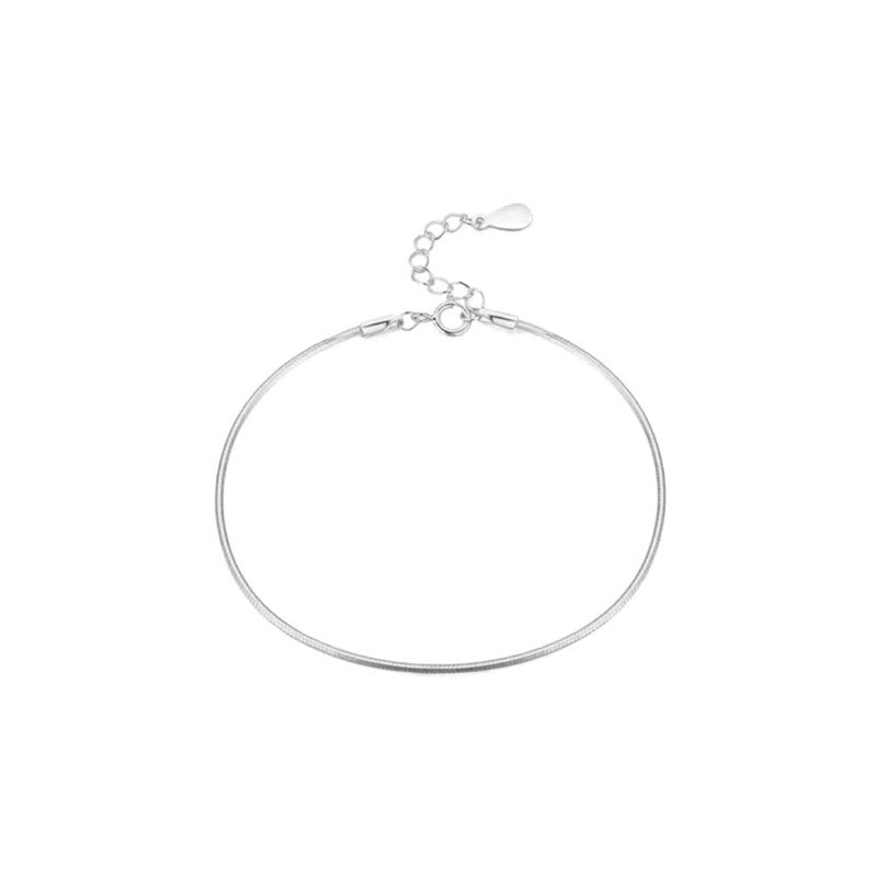 Sterling Silver Snake Bone Chain Bracelet