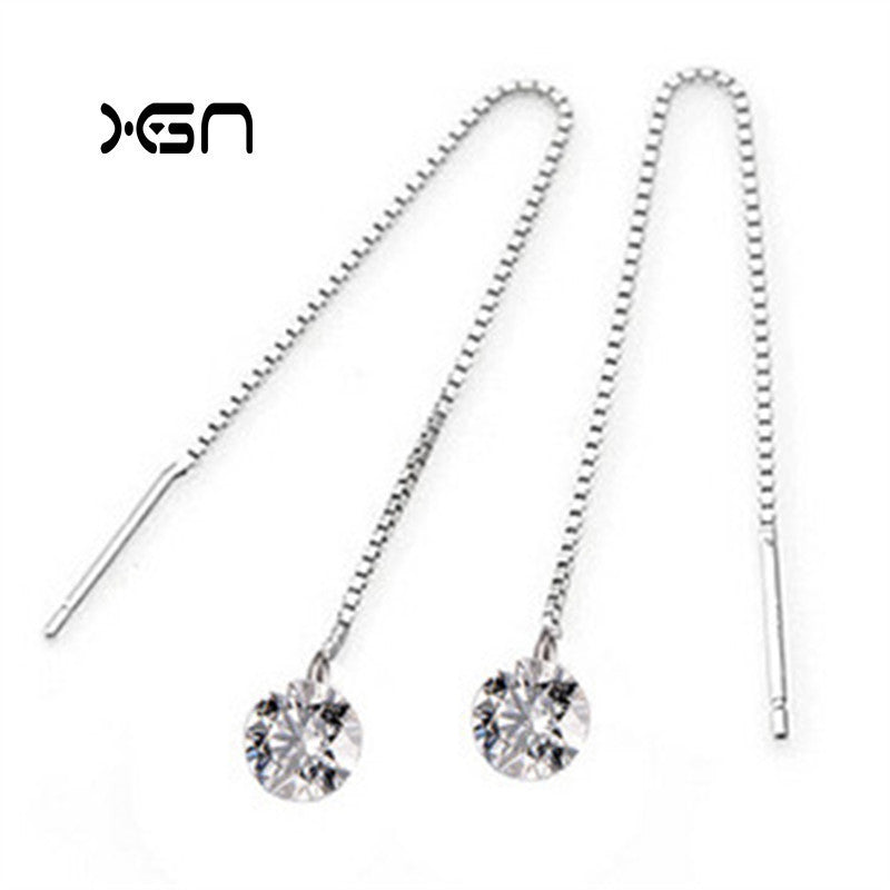 Sterling Silver Zircon Earrings
