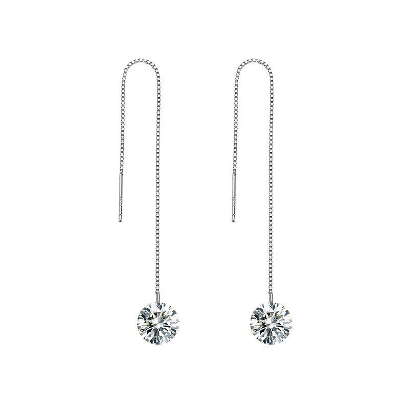 Sterling Silver Zircon Earrings