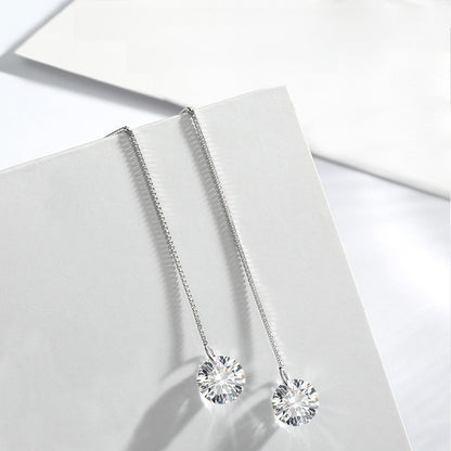 Sterling Silver Zircon Earrings