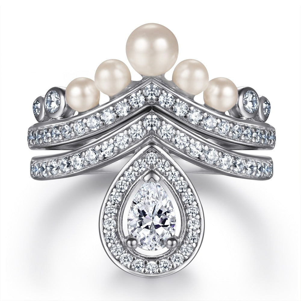 Sterling Silver Zircon Stackable Ring