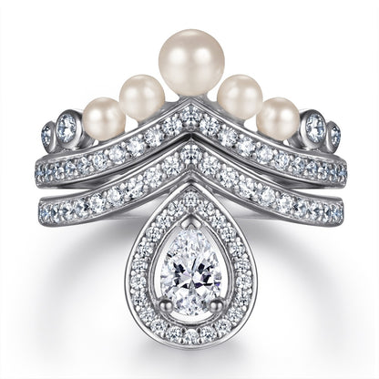 Sterling Silver Zircon Stackable Ring