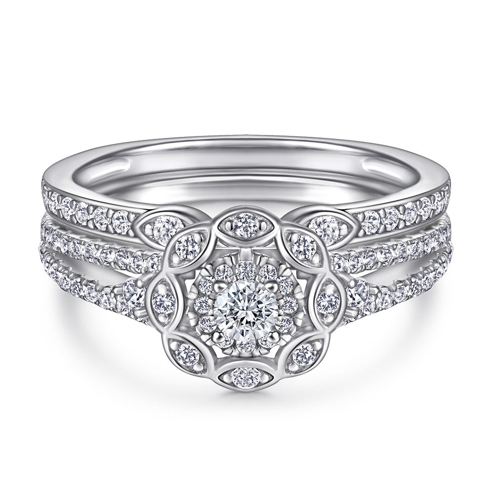 Sterling Silver Zircon Stackable Ring
