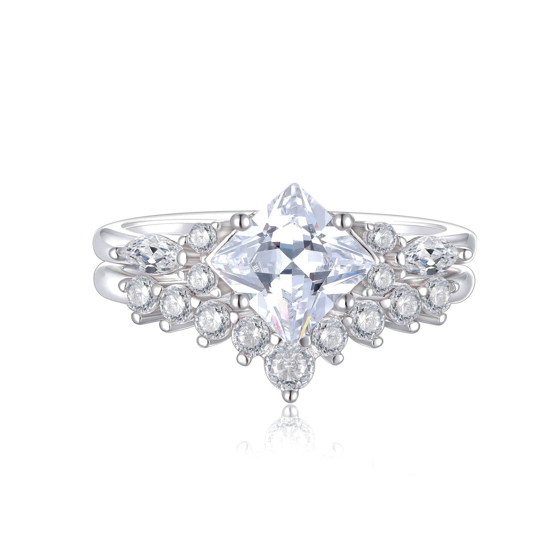Sterling Silver Zircon Stackable Ring