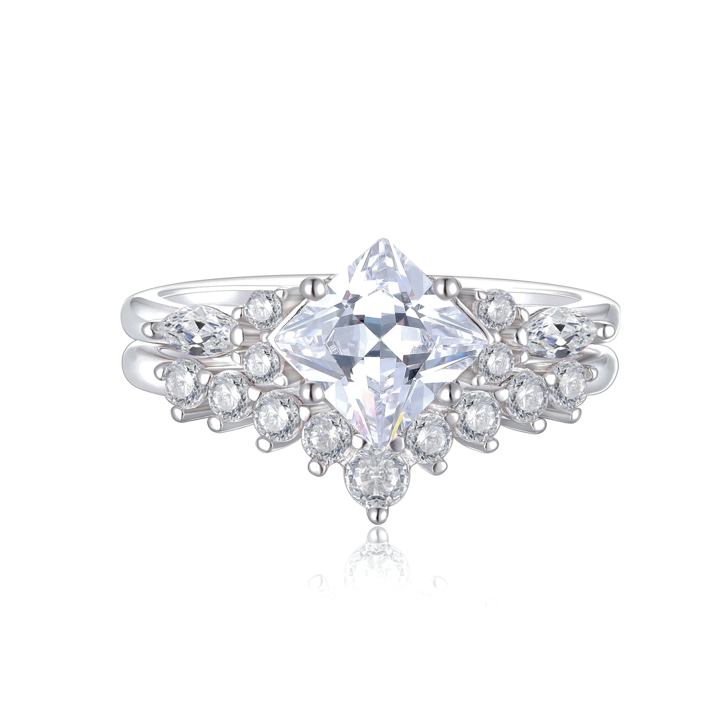 Sterling Silver Zircon Stackable Ring