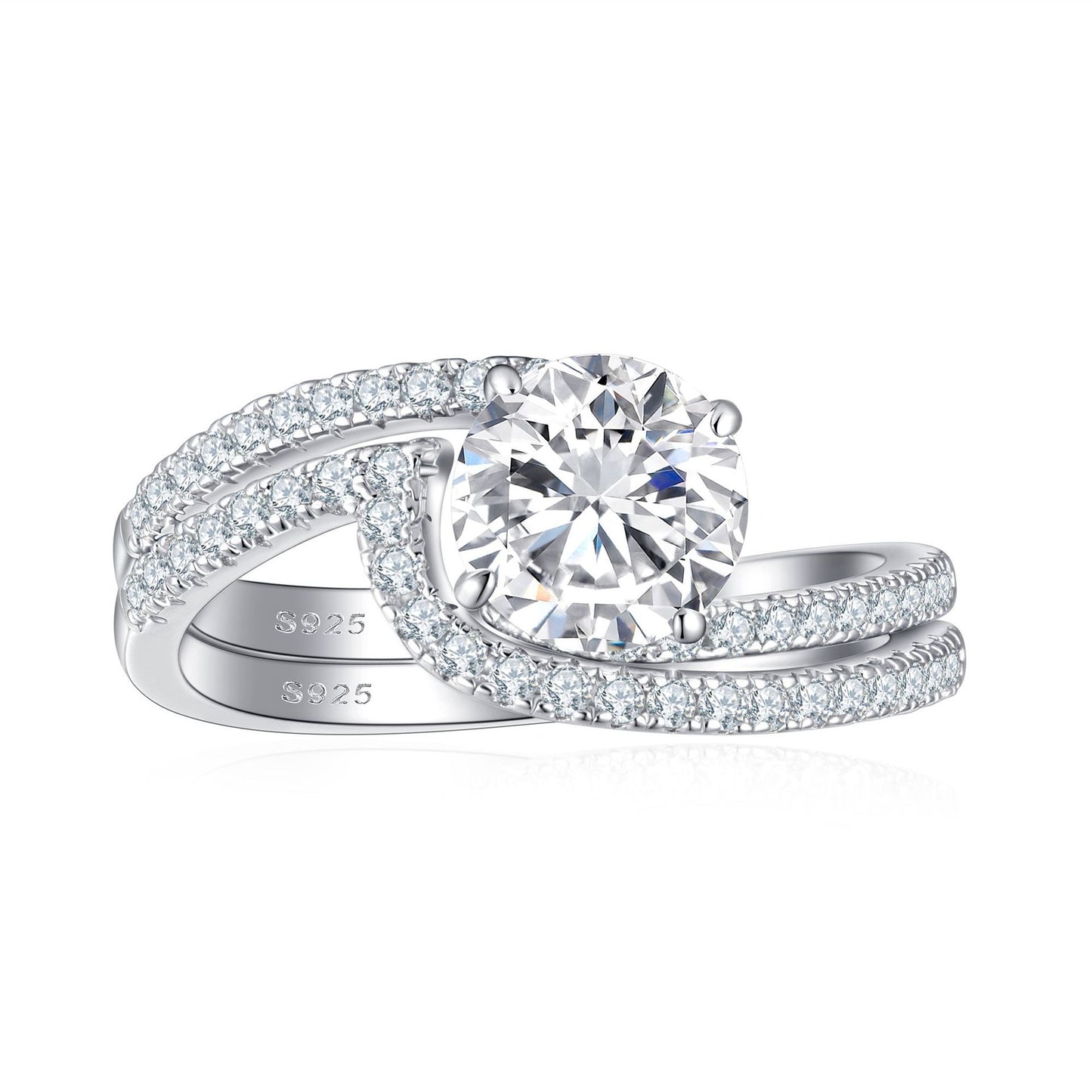 Sterling Silver Zircon Stackable Ring