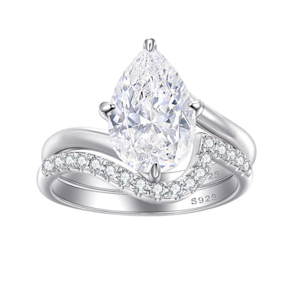 Sterling Silver Zircon Stackable Ring