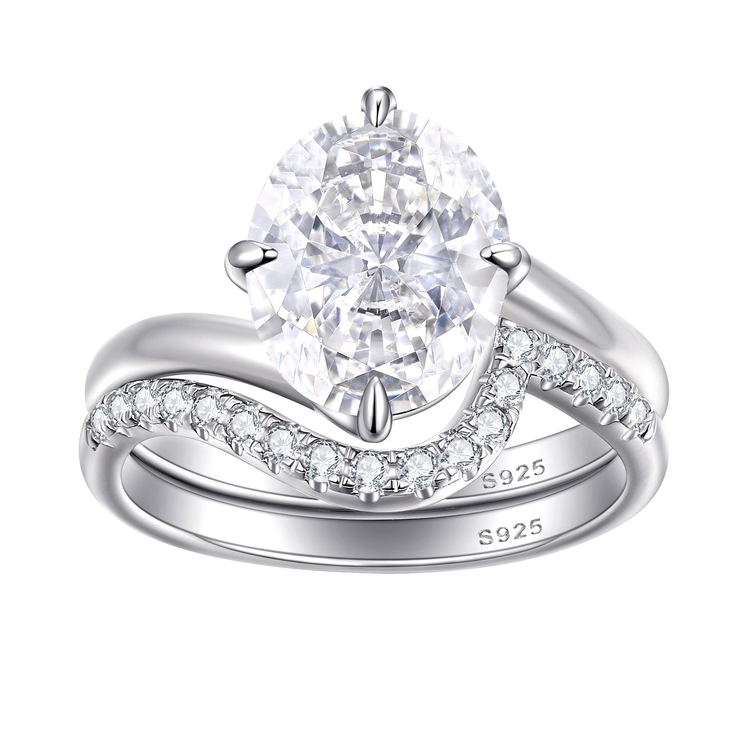 Sterling Silver Zircon Stackable Ring