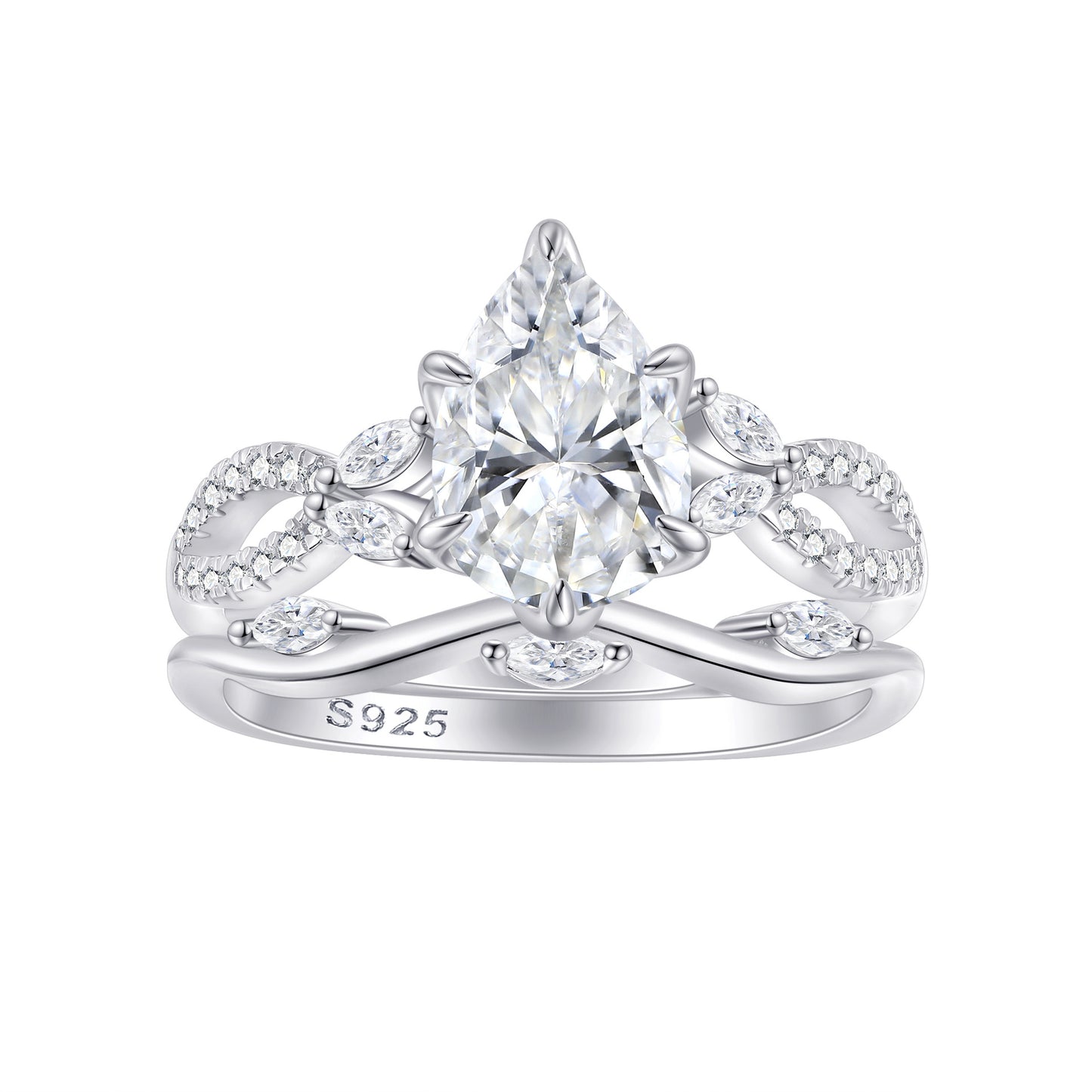 Sterling Silver Zircon Stackable Ring