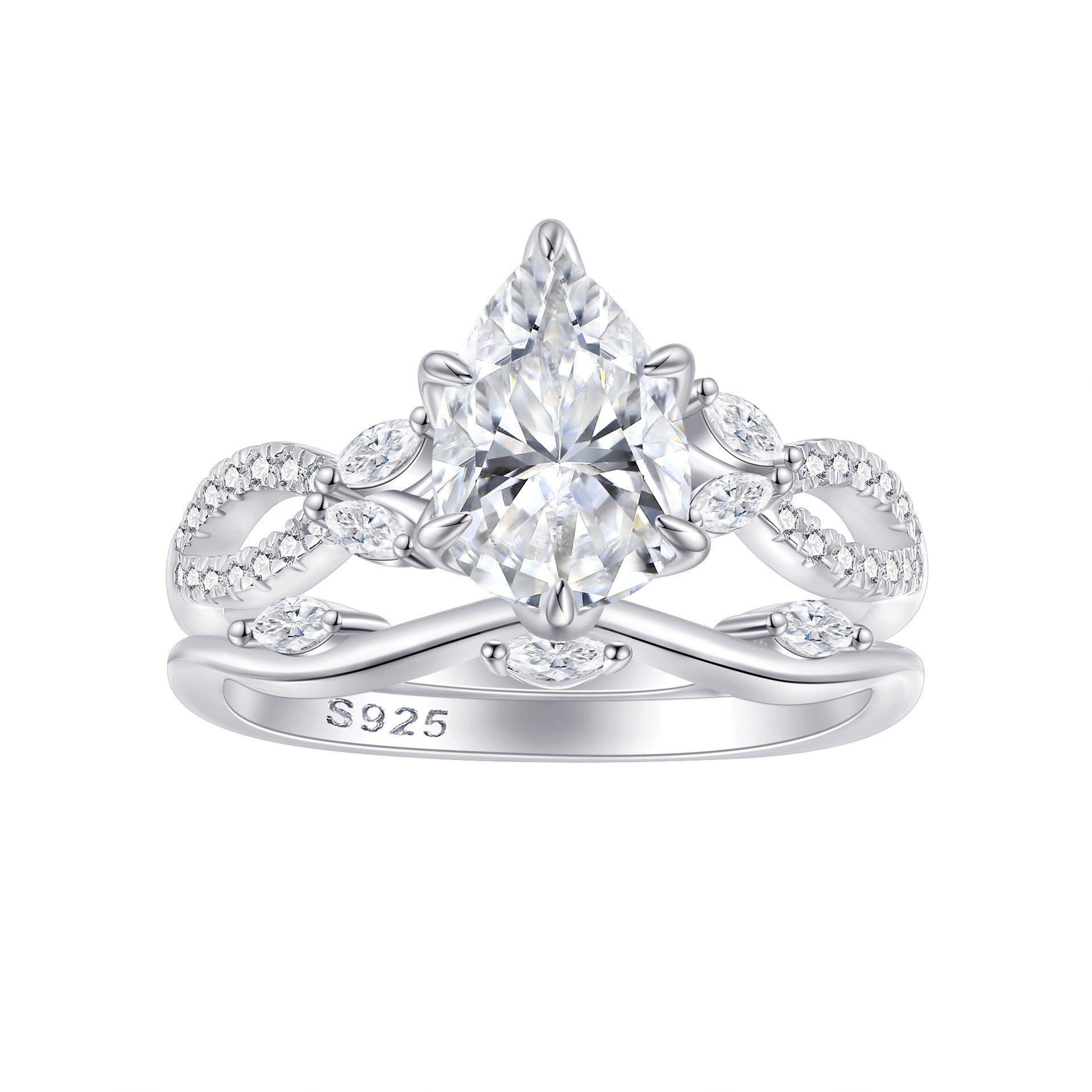 Sterling Silver Zircon Stackable Ring