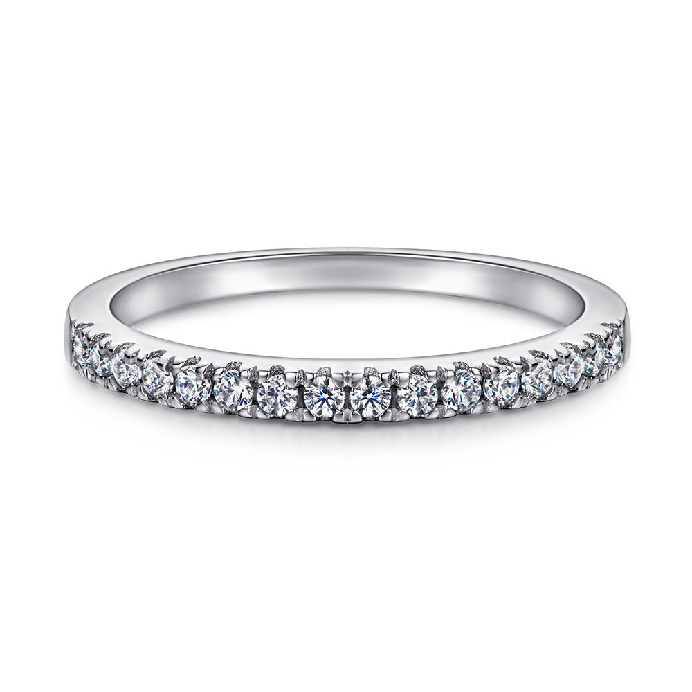 Sterling Silver Zircon Stackable Ring