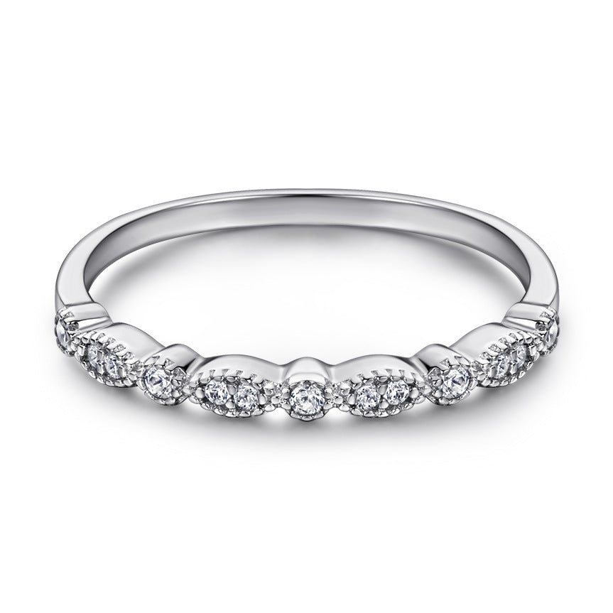 Sterling Silver Zircon Stackable Ring